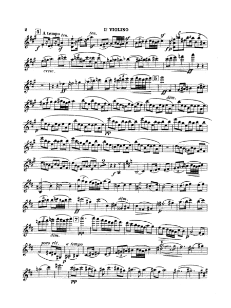 String Quartet in D Major (1907): 1st Violin