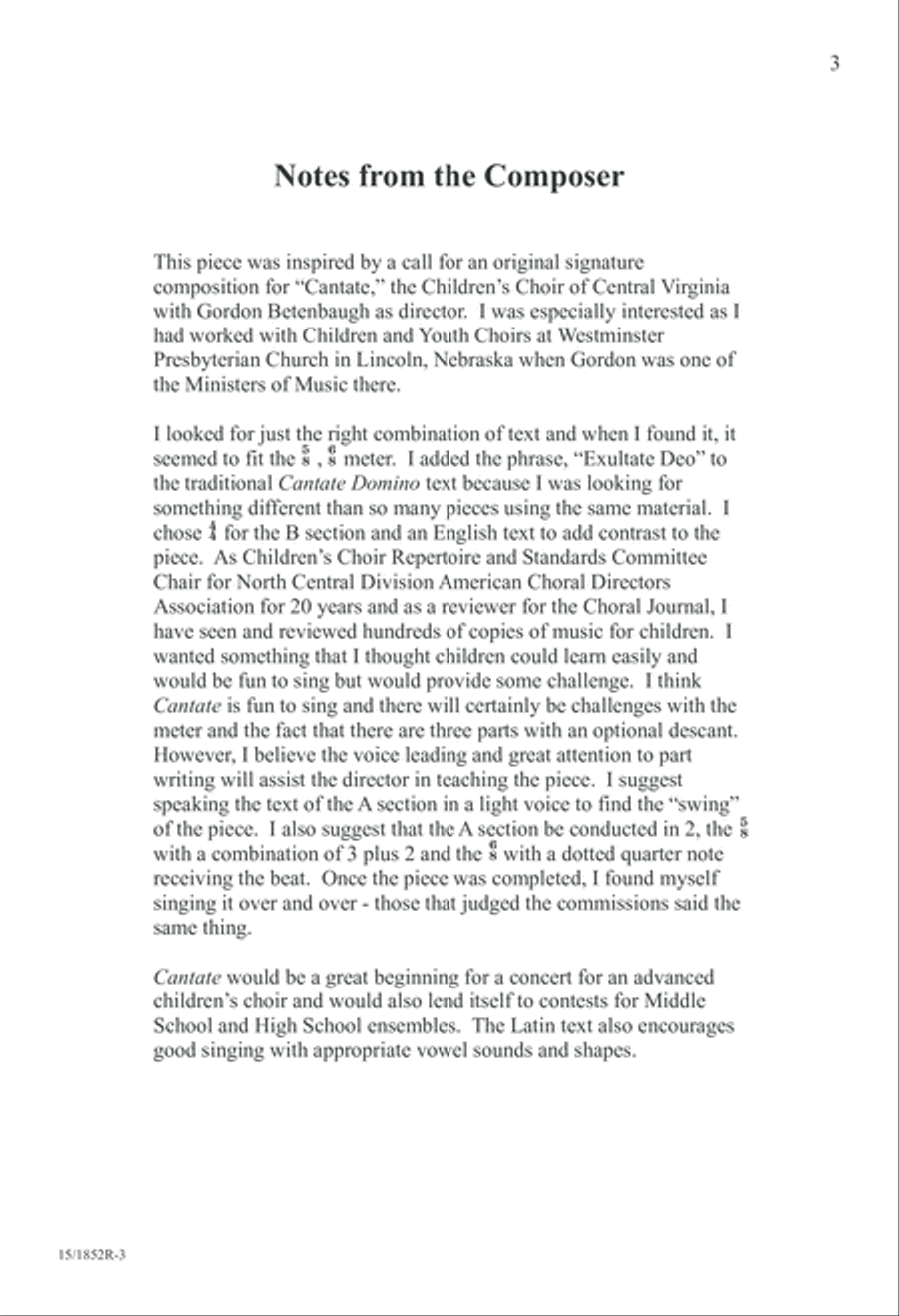 Cantate SSA scores gallery preview page 3