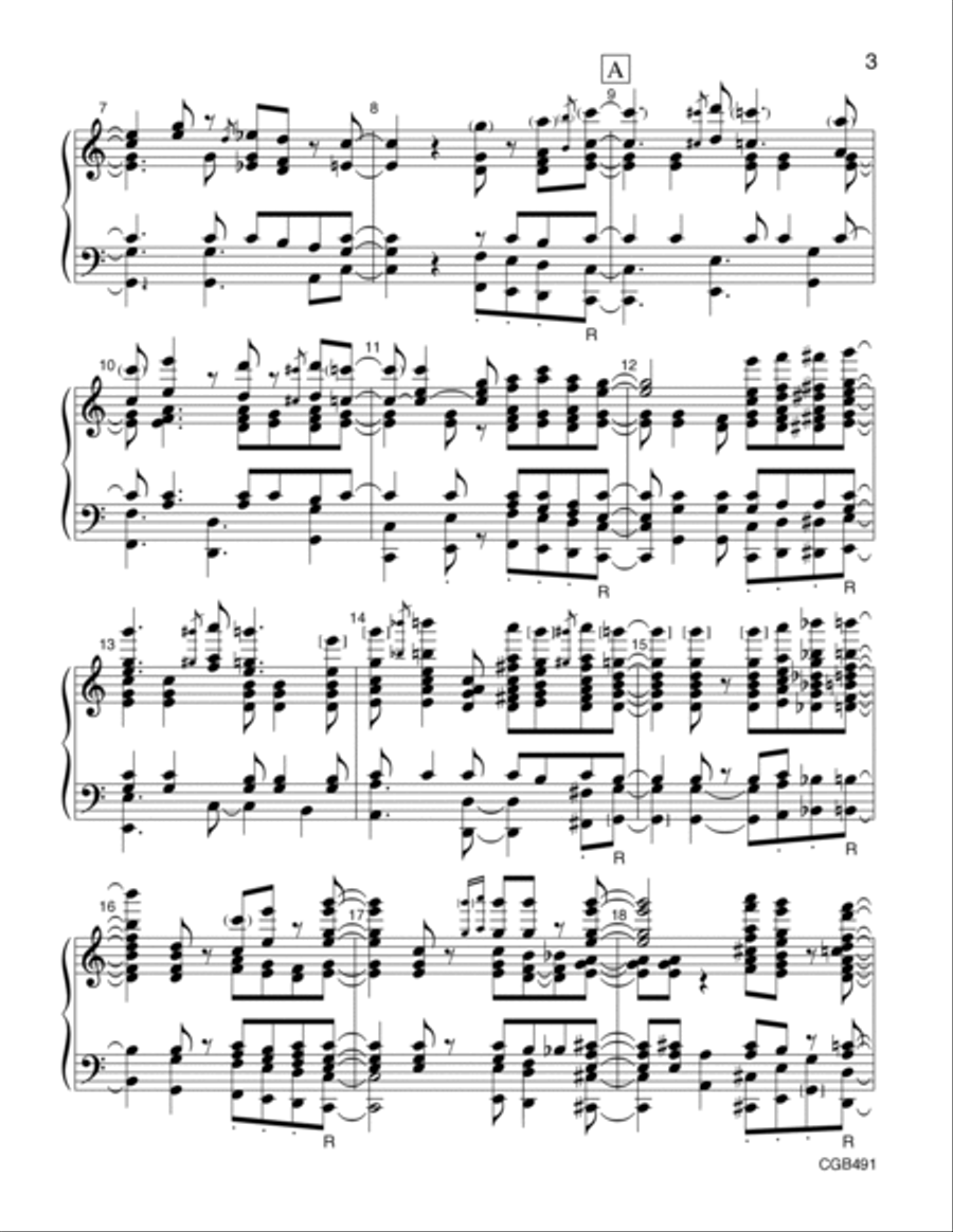 Jazz Ballad on Let Us Break Bread Together Handbell Choir scores gallery preview page 3