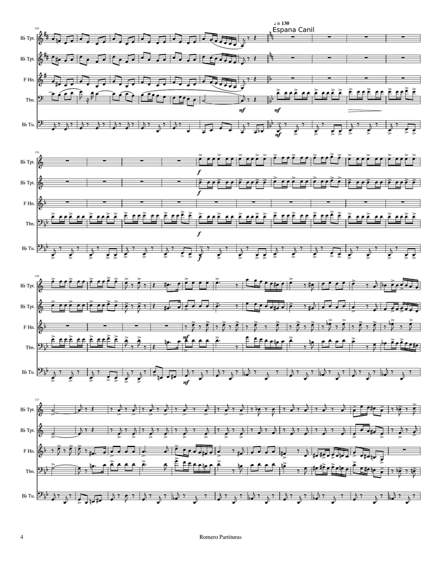 Bull Fight Brass Ensemble scores gallery preview page 4
