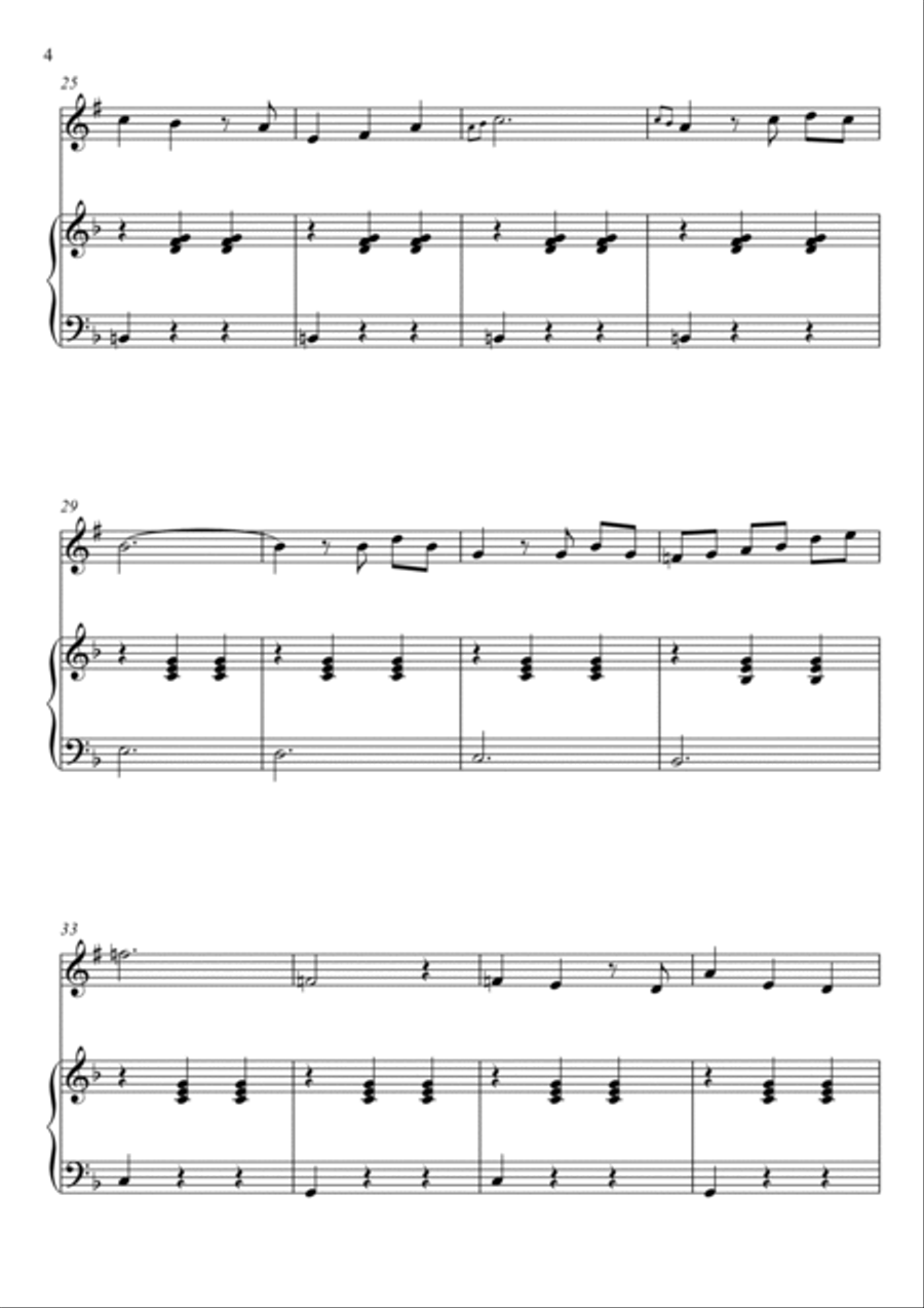 Married Life Trumpet Duet scores gallery preview page 4