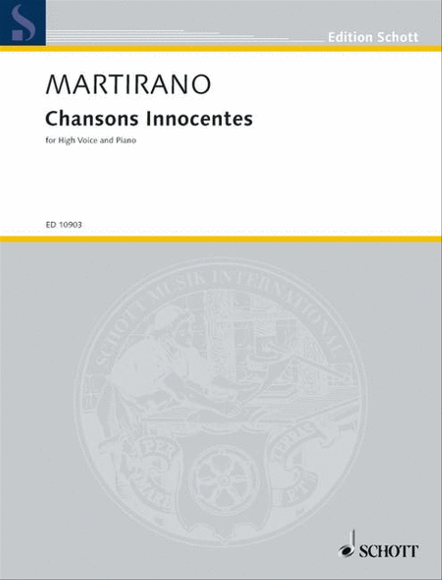 Martirano Chansons Innocentes