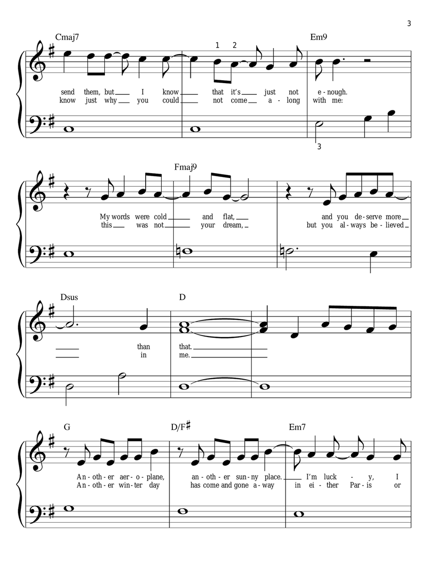Home Easy Piano scores gallery preview page 3