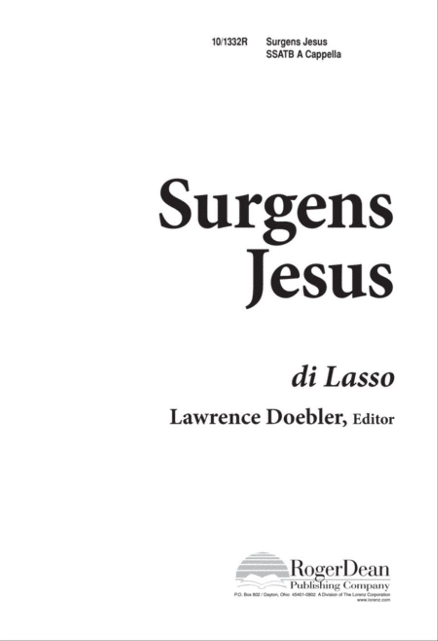 Surgens Jesus Surgens Jesus Divisi scores gallery preview page 1