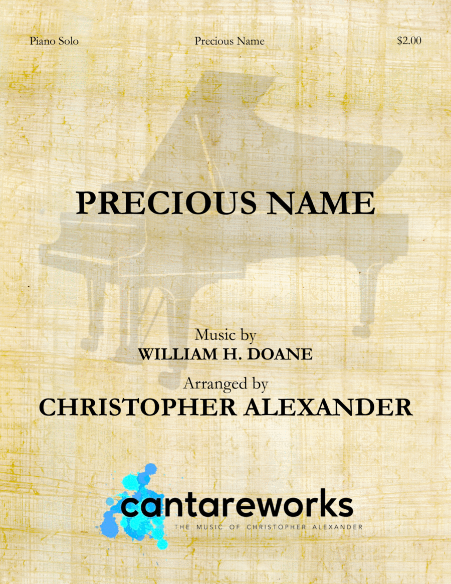 Precious Name Piano Solo scores gallery preview page 1