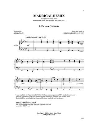Book cover for Madrigal Remix