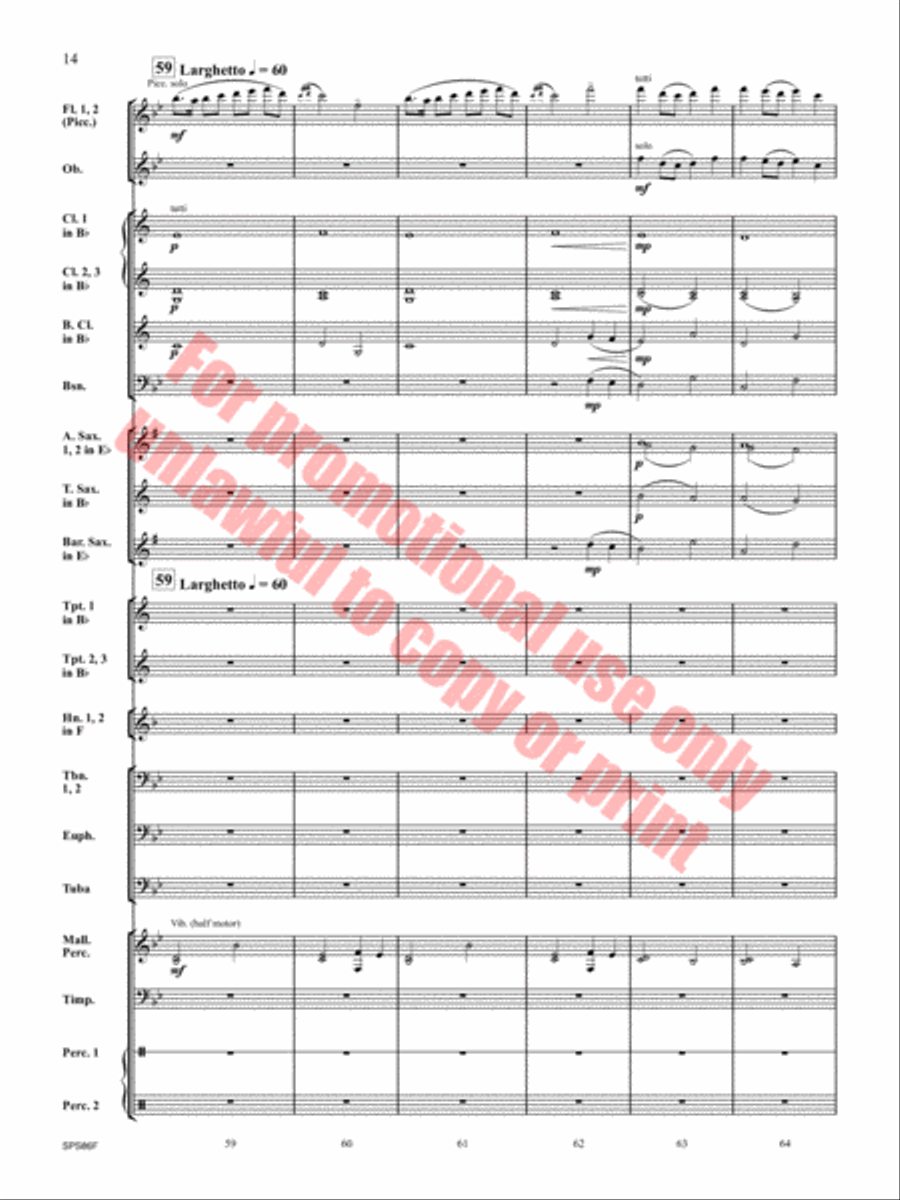 The Hornet's Nest Concert Band scores gallery preview page 15