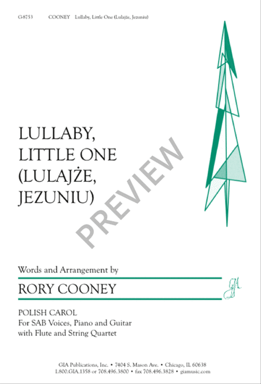 Lullaby, Little One Lullaby, Little One 3-Part scores gallery preview page 2