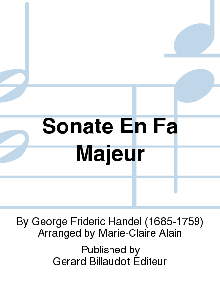 Sonate En Fa Majeur