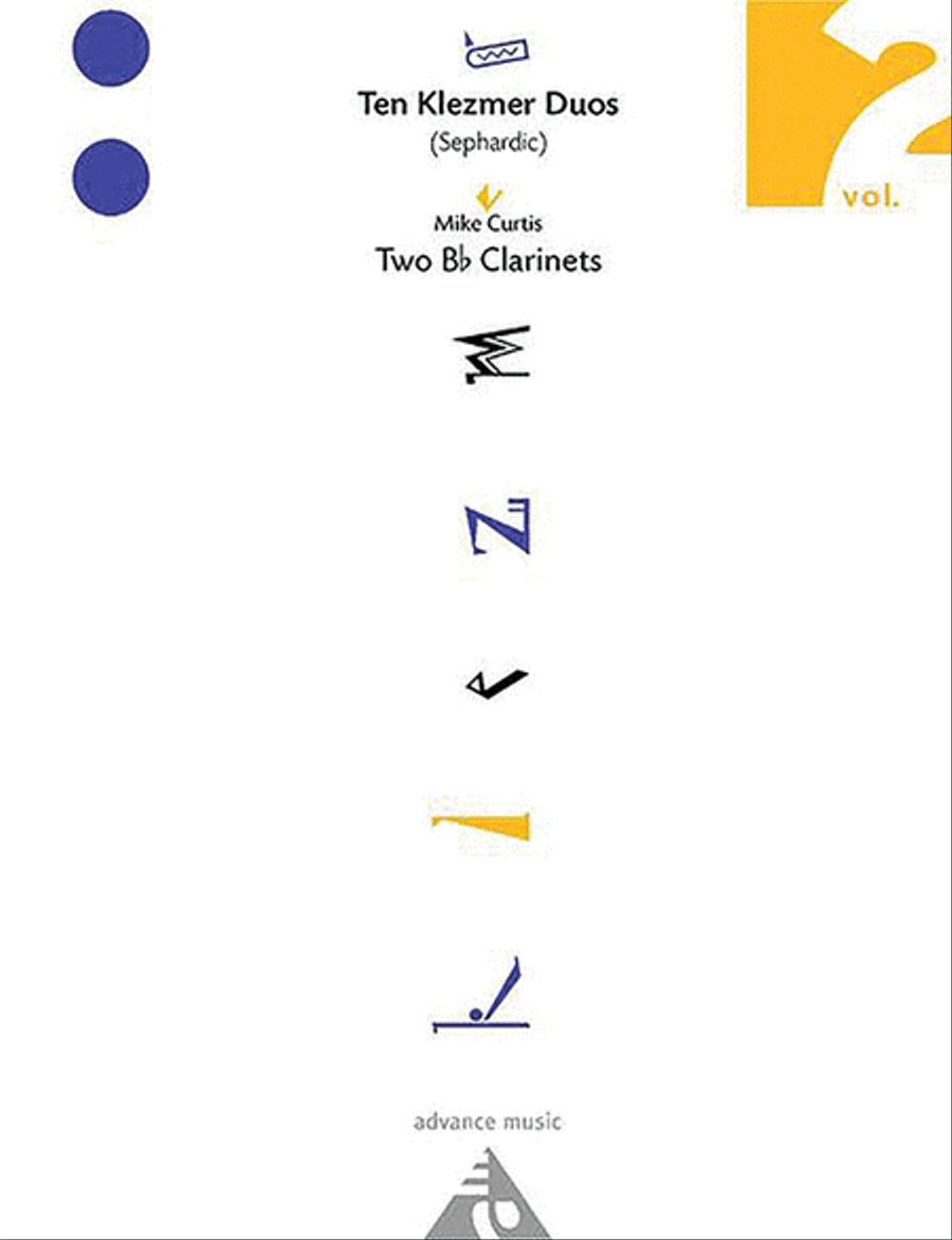 Ten Klezmer Duos, Volume 2 Clarinet Duet scores gallery preview page 1