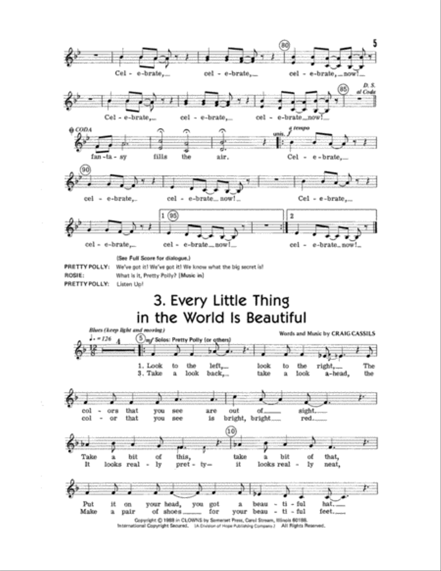 Clowns Clowns Choir scores gallery preview page 7