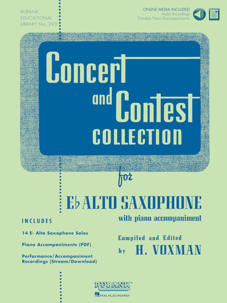 Concert and Contest Collection for Eb Alto Saxophone Alto Saxophone - Sheet Music