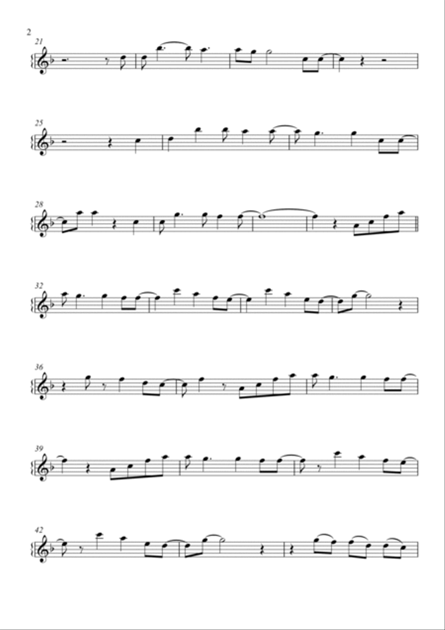 Slipping Through My Fingers Violin Solo scores gallery preview page 2