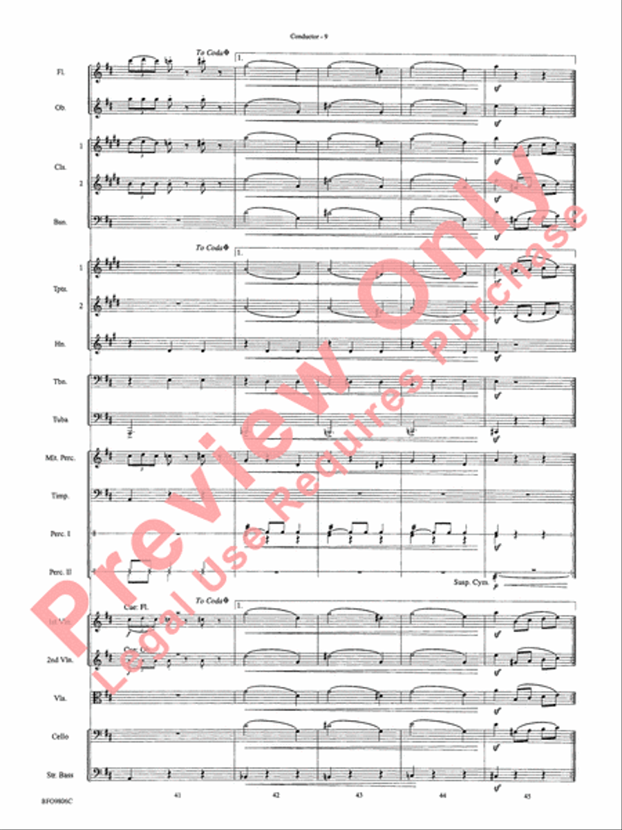 Waltz of the Flowers (from The Nutcracker Suite) Full Orchestra scores gallery preview page 12
