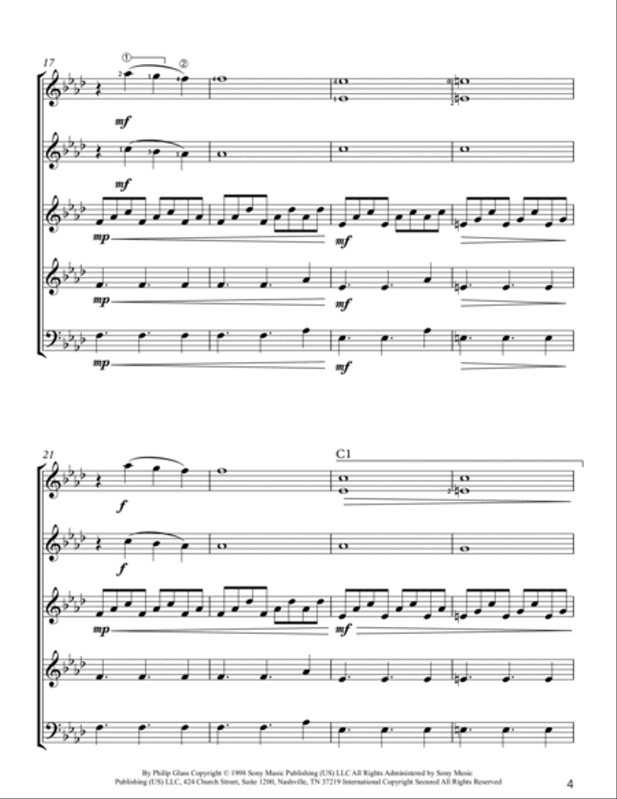 Truman Sleeps Guitar Ensemble scores gallery preview page 5