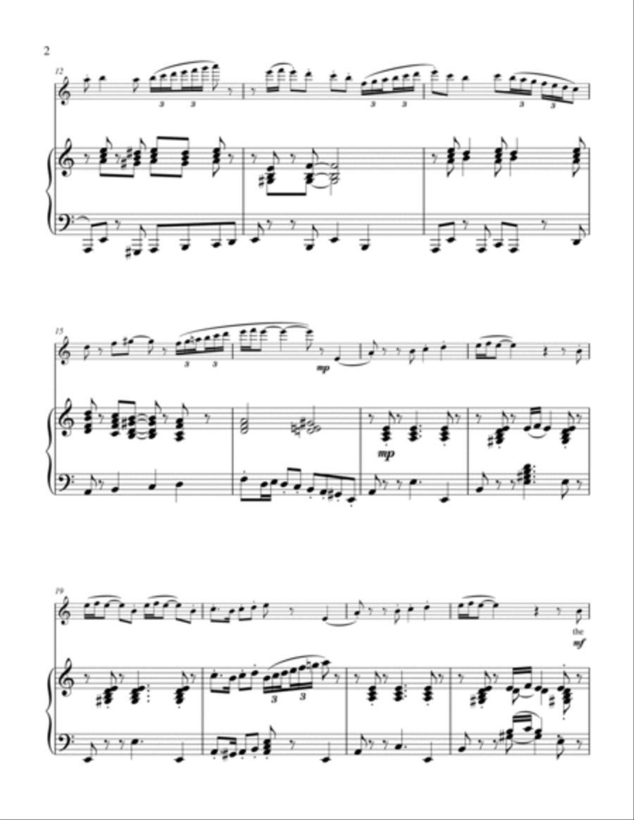 Tuscaloosa Tango for Flute & Piano image number null