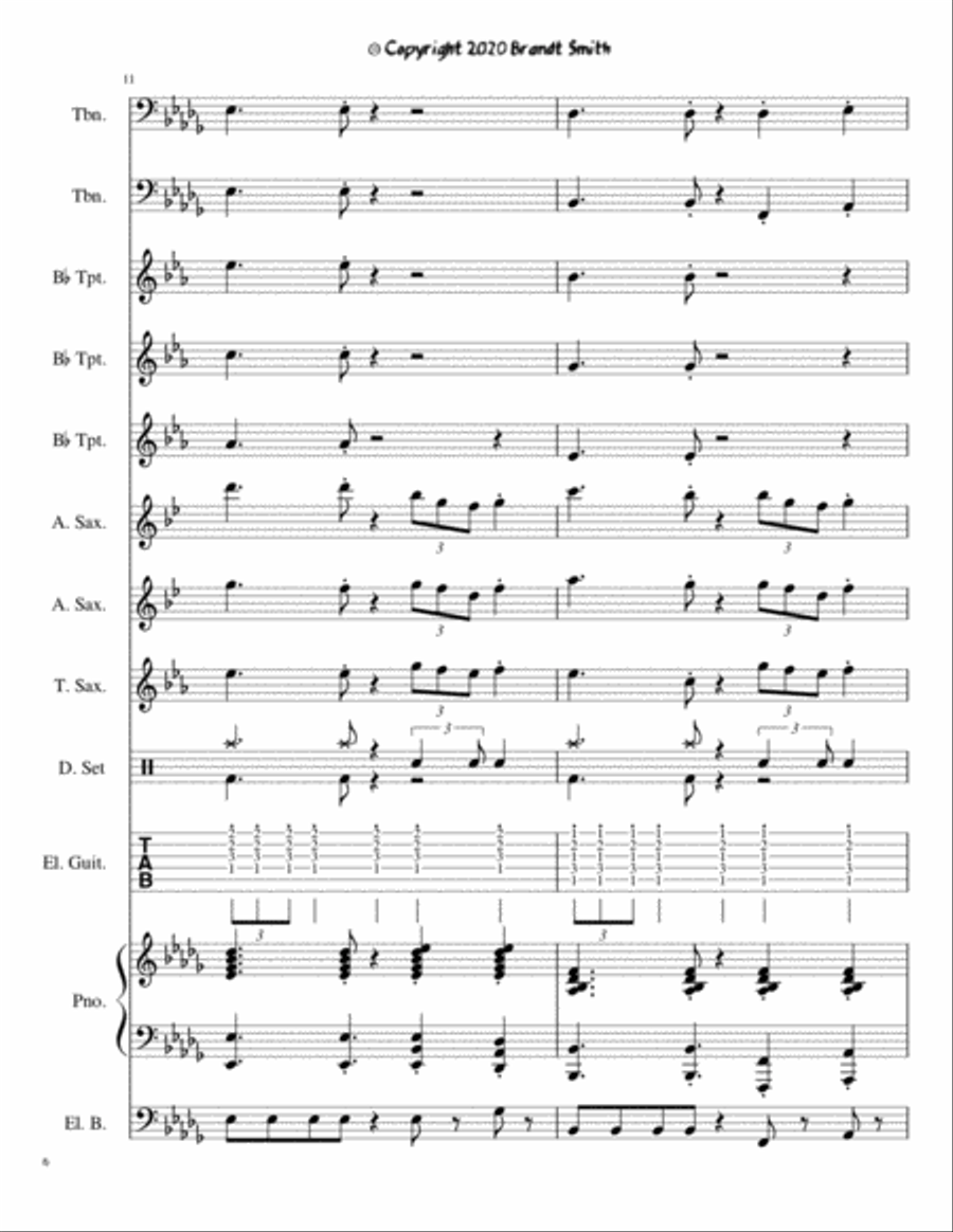 Swagger Swagger Jazz Ensemble scores gallery preview page 6