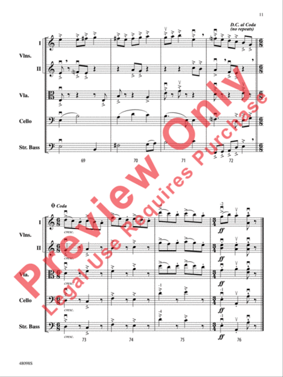 Aberrations String Orchestra scores gallery preview page 12