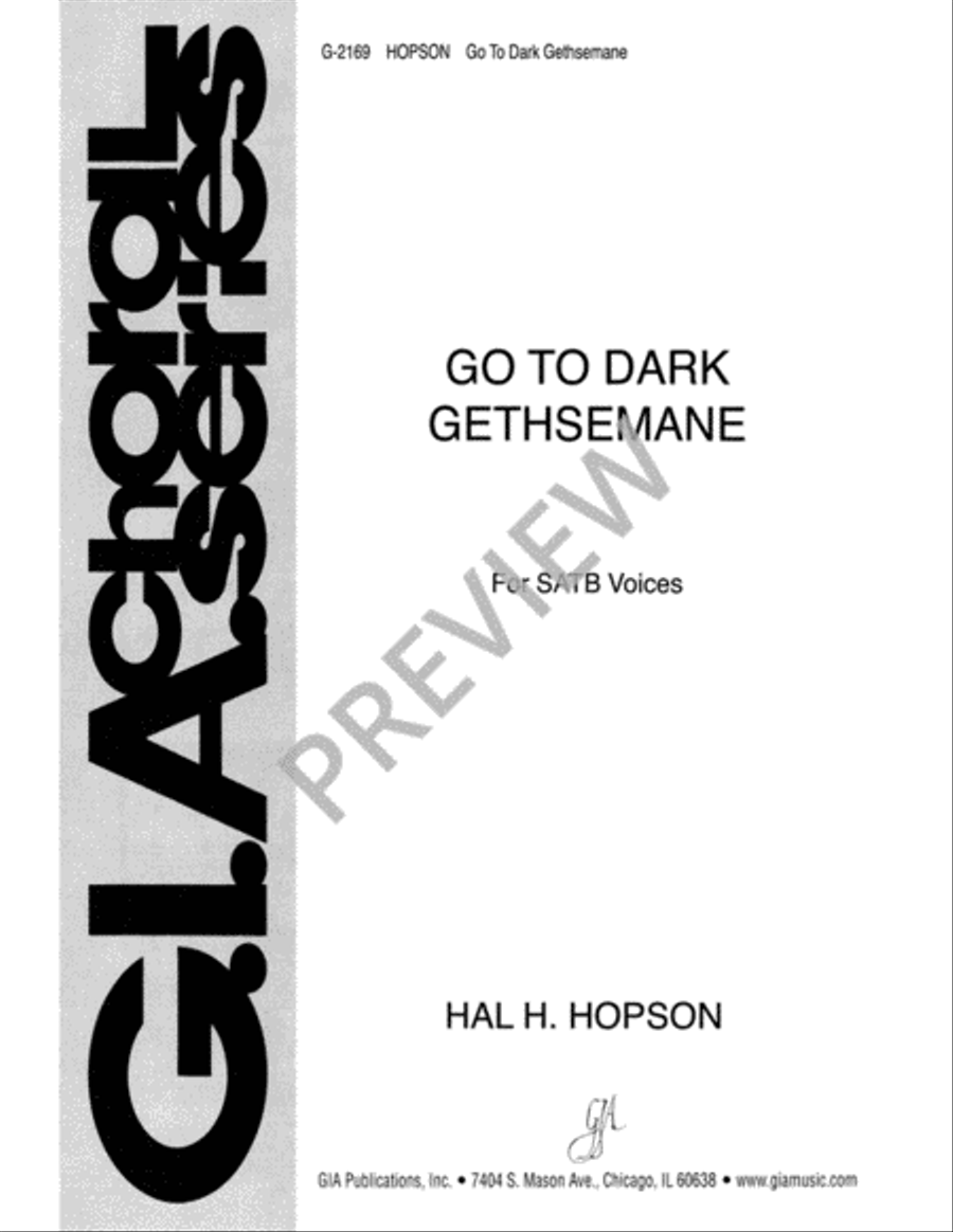 Go to Dark Gethsemane 4-Part scores gallery preview page 2