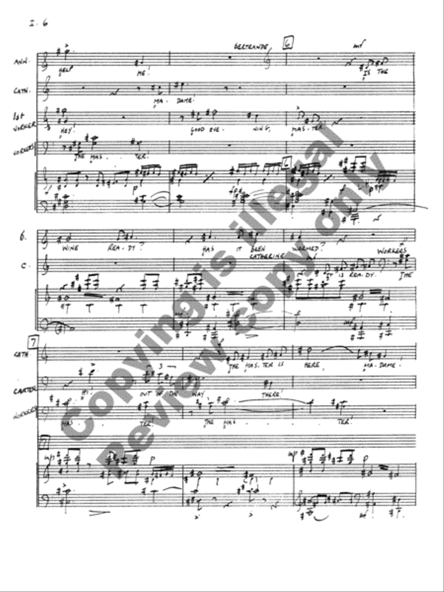 The Wife of Martin Guerre Choir scores gallery preview page 8