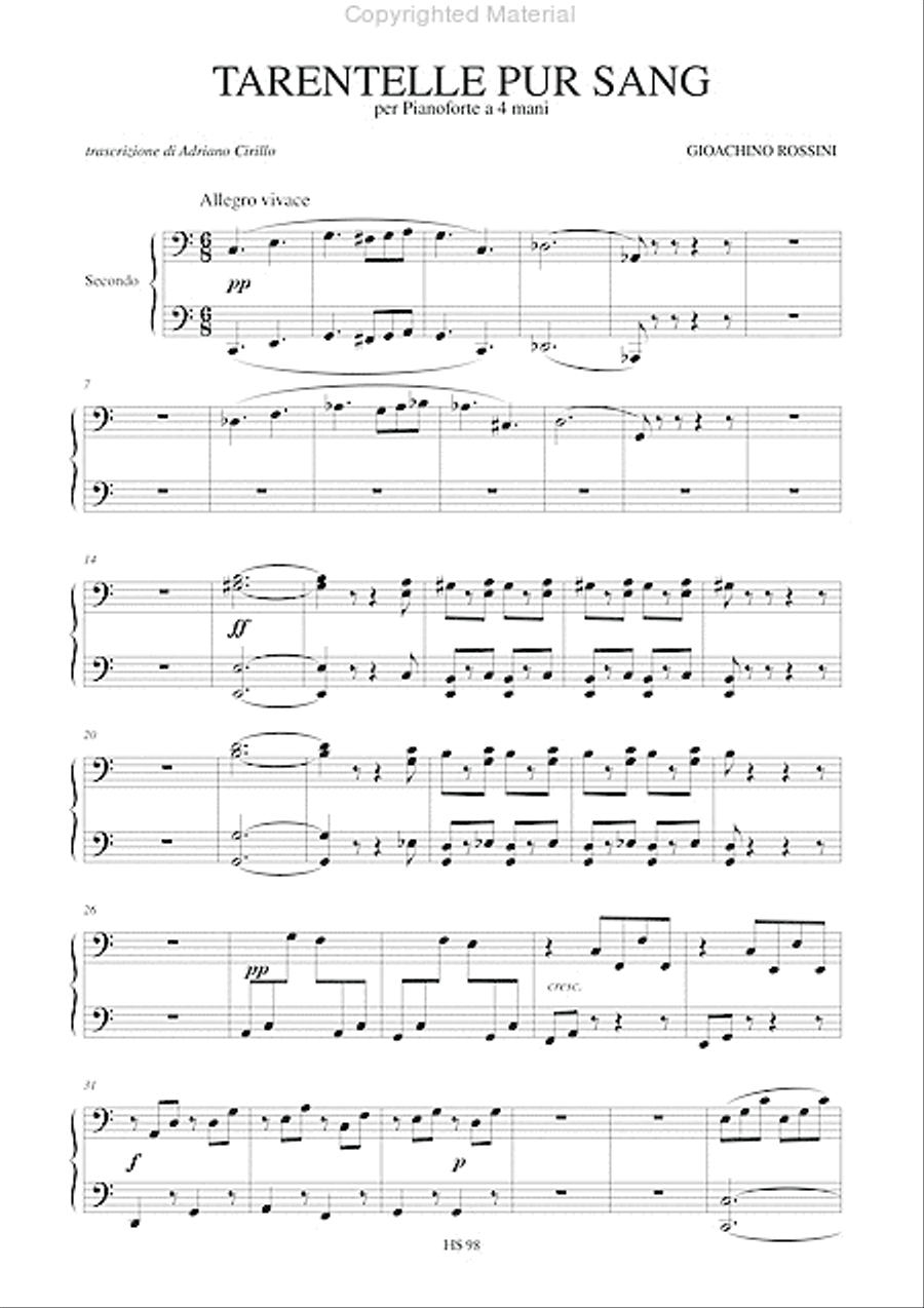 Tarentelle pur sang (from 