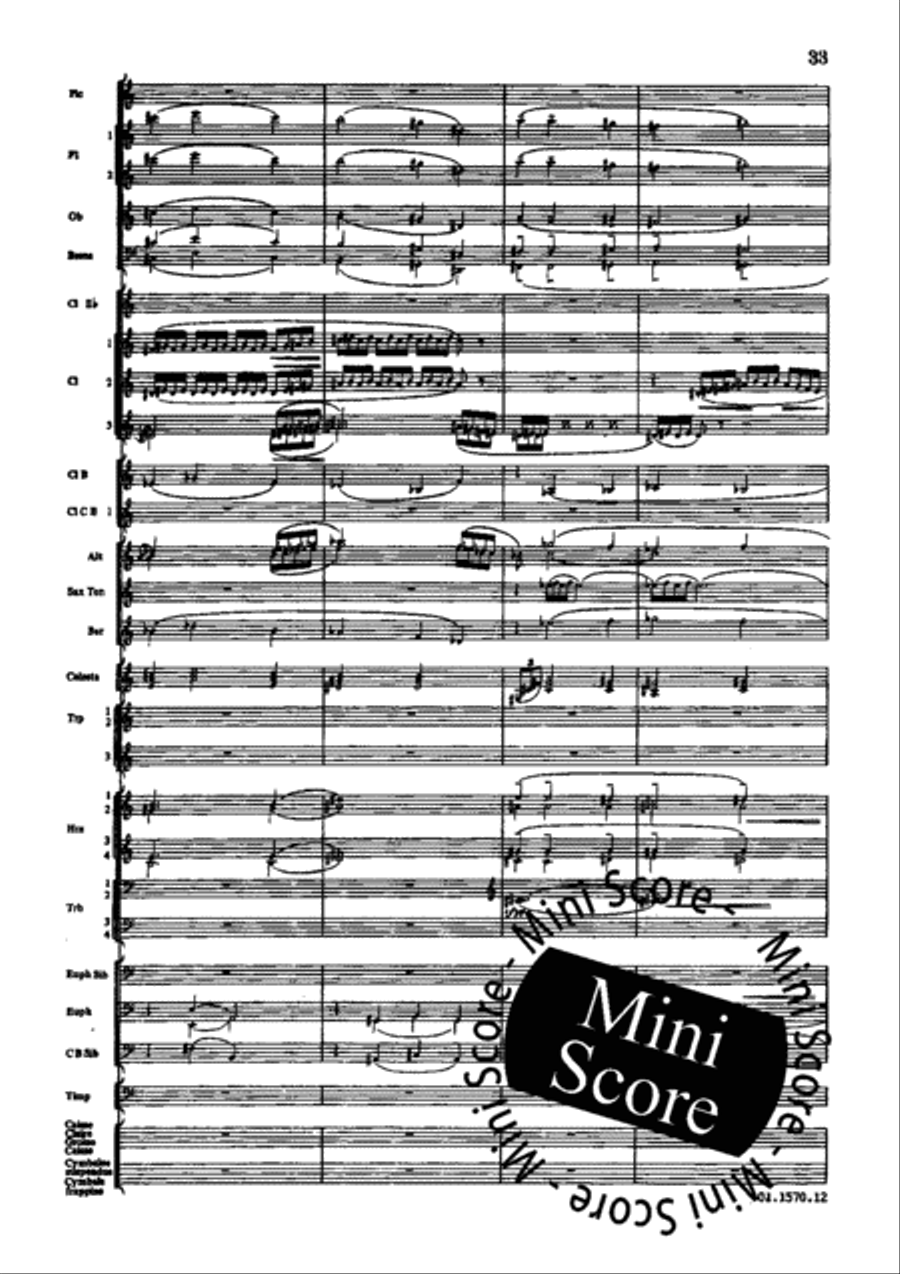 Poeme du Feu Concert Band scores gallery preview page 39