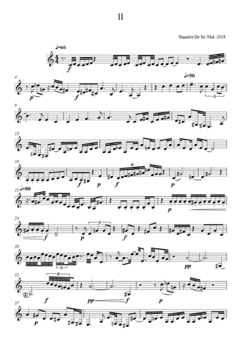 Three whims for clarinet Bass solo.