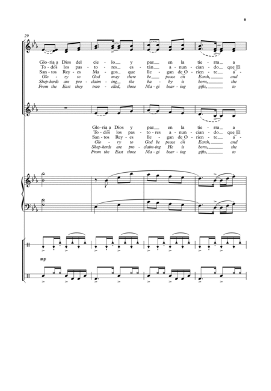Cantemos a Maria (Let us sing to Mary) SA scores gallery preview page 6