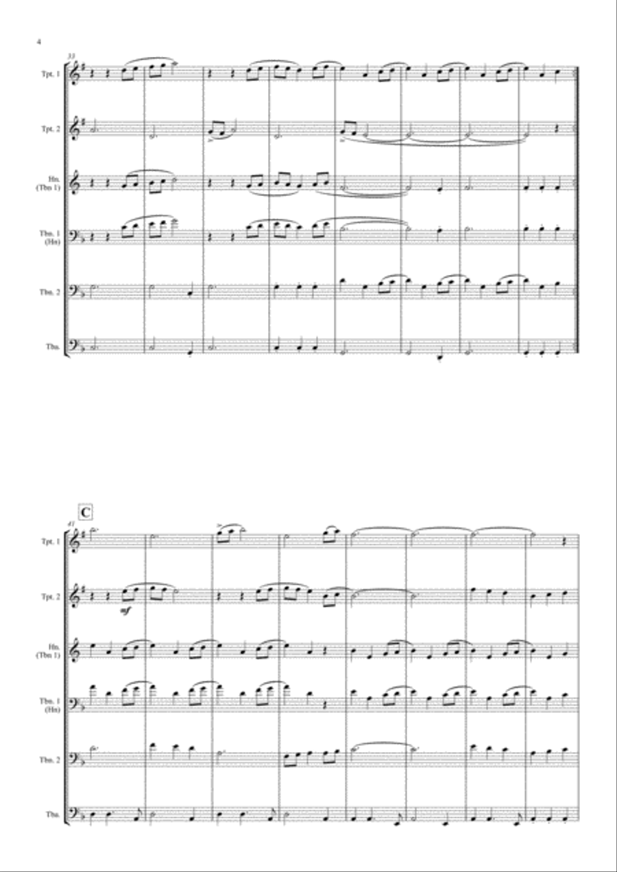 Game Of Thrones Brass Quintet scores gallery preview page 4