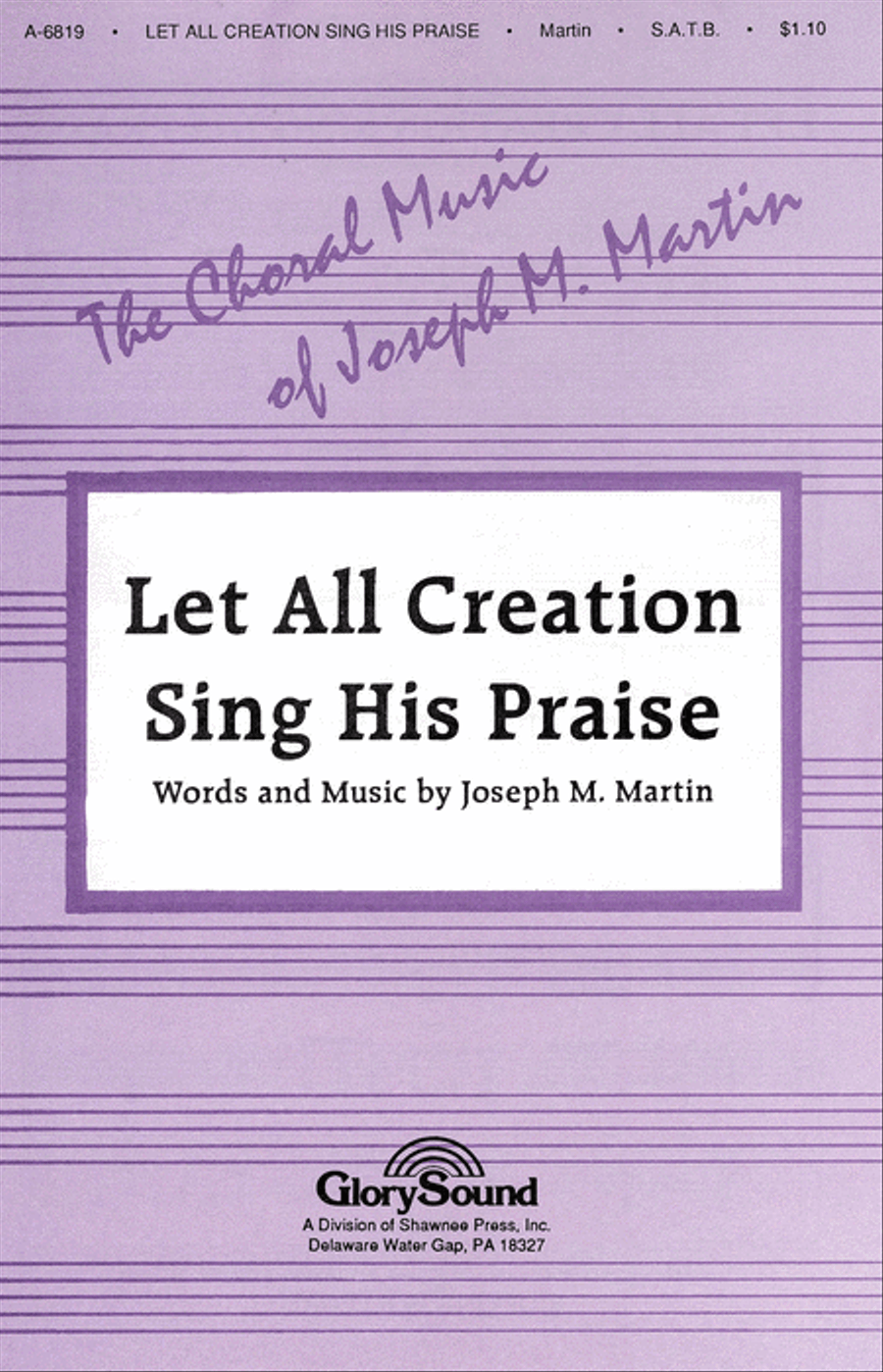 Let All Creation Sing His Praise 4-Part scores gallery preview page 1
