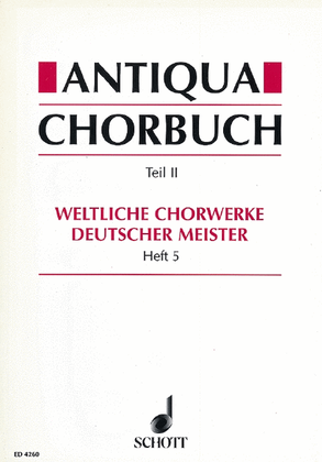 Book cover for Antiqua Chorbuch Secular Vol 5