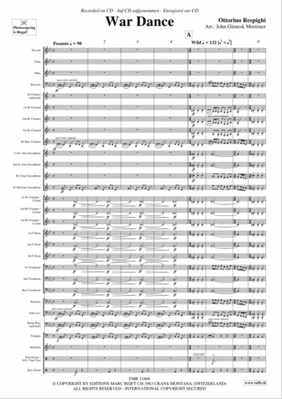 War Dance War Dance Concert Band scores gallery preview page 4