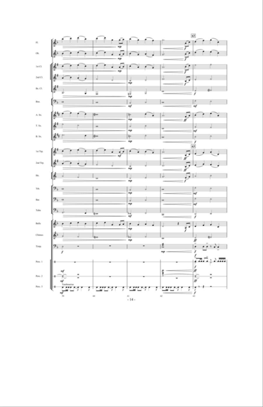 The Black Eagles Concert Band scores gallery preview page 13