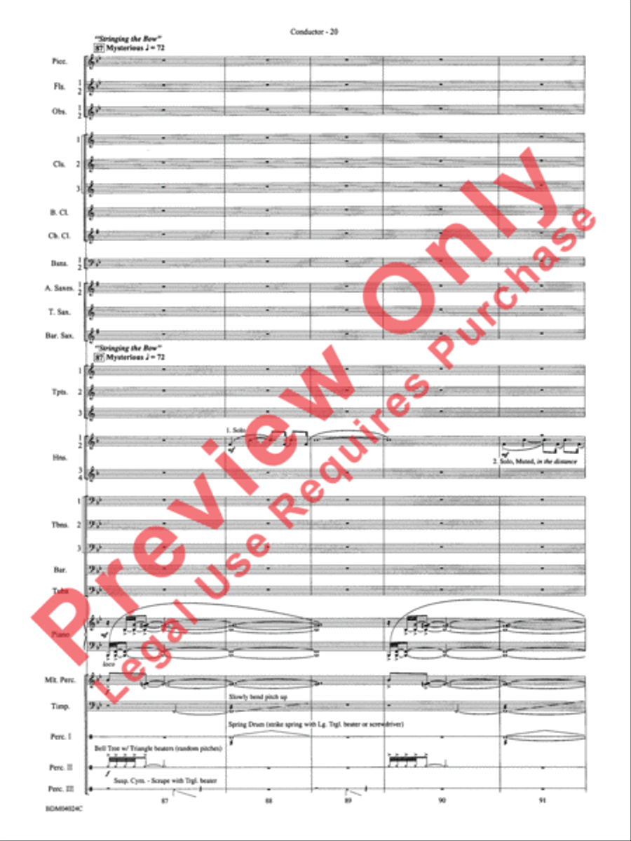 Ithaca (from The Odyssey (Symphony No. 2)) Concert Band scores gallery preview page 24