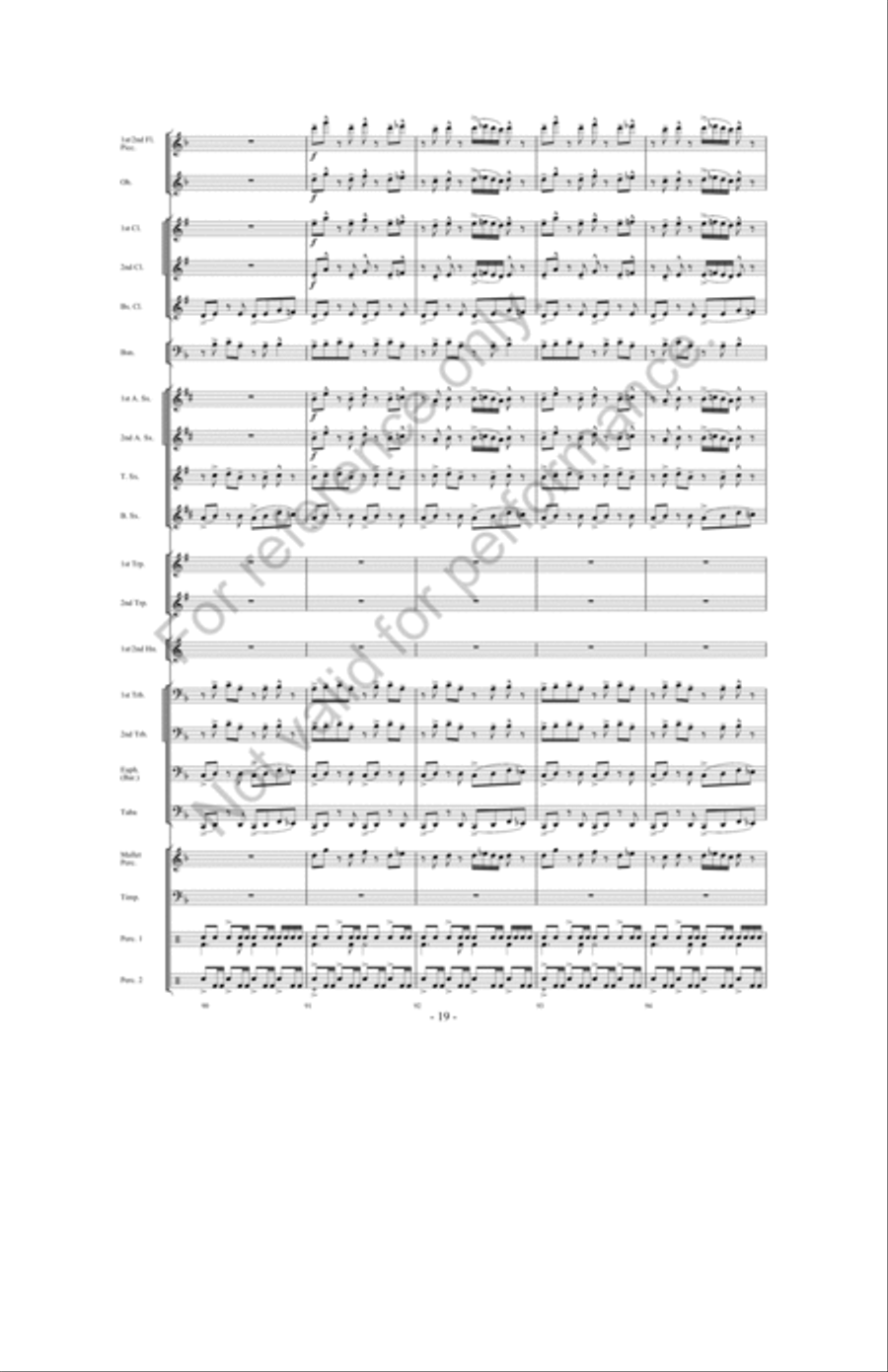Zeus: King Of The Gods Concert Band scores gallery preview page 18