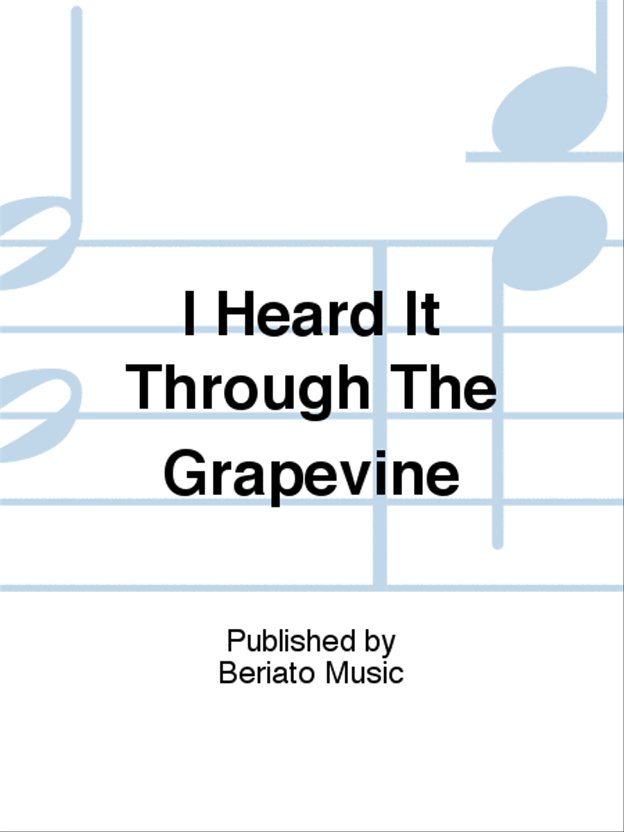 I Heard It Through The Grapevine Piano, Vocal, Guitar scores gallery preview page 1