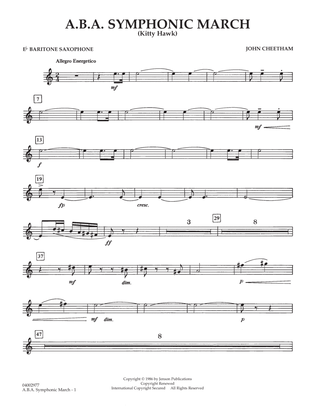 A.B.A. Symphonic March (Kitty Hawk) - Eb Baritone Saxophone