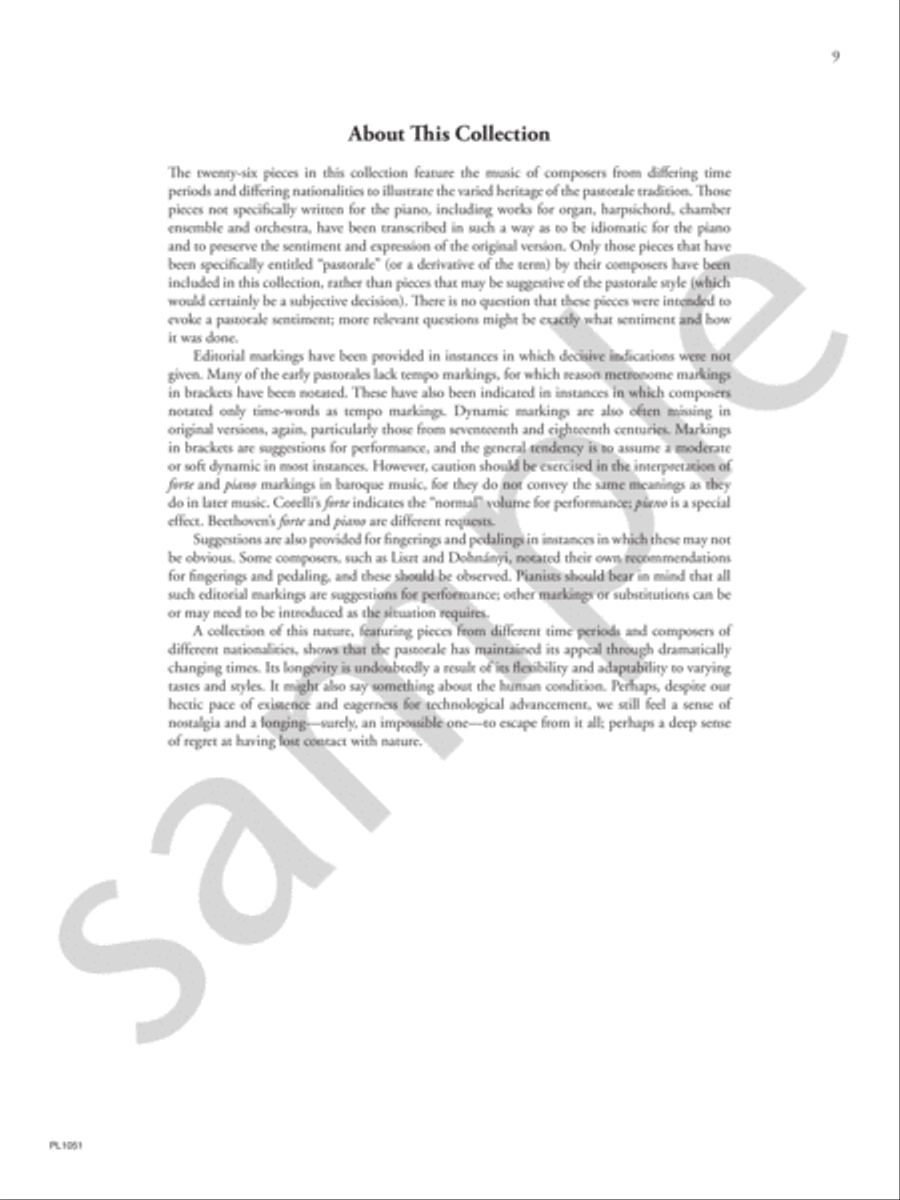 The Pastorale The Pastorale Piano Solo scores gallery preview page 5