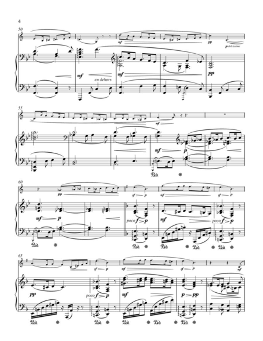 Sicilienne Sicilienne Clarinet Solo scores gallery preview page 4