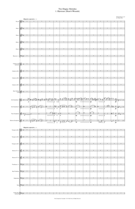 Two Elegiac Melodies for Wind Ensemble (Score)