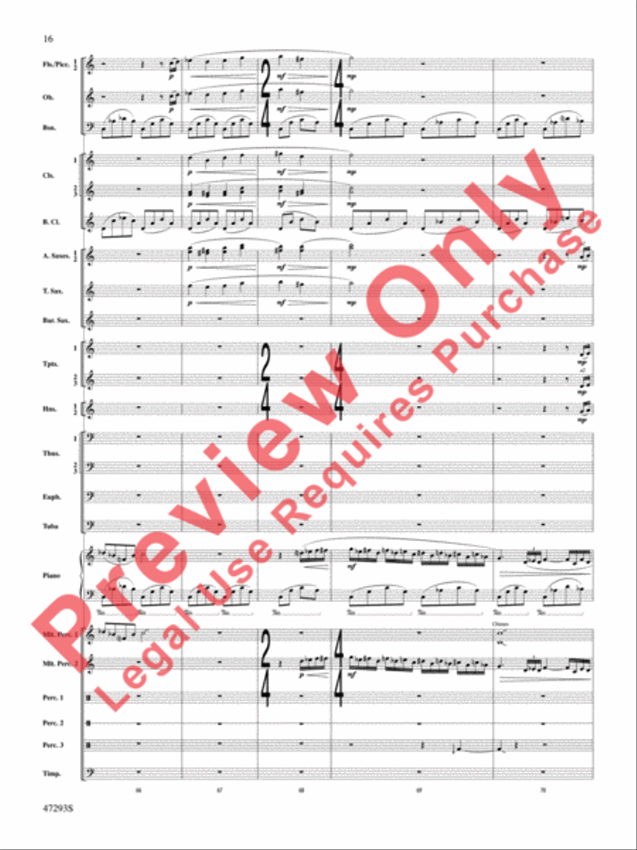 Phantasmagoria Phantasmagoria Concert Band scores gallery preview page 17