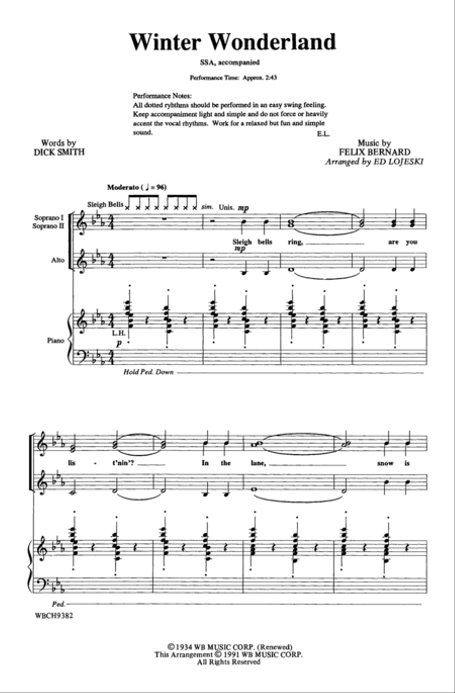 Winter Wonderland Women's Choir scores gallery preview page 2