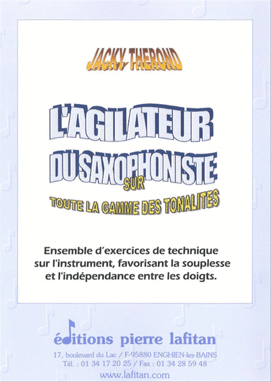 L'Agilateur du Saxophoniste Saxophone Solo scores gallery preview page 1