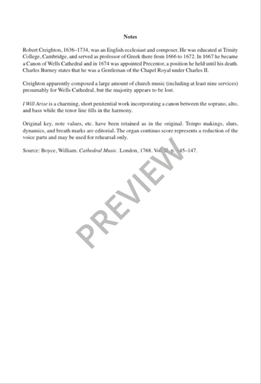 I Will Arise 4-Part scores gallery preview page 2
