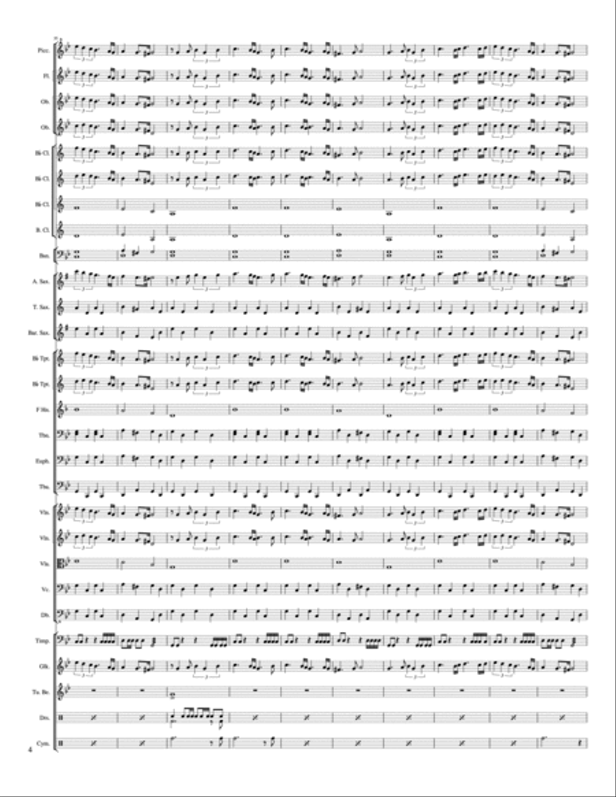 Amo Per Lei Concert Band scores gallery preview page 4