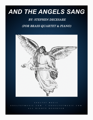 Book cover for And The Angels Sang (for Brass Quartet and Piano)