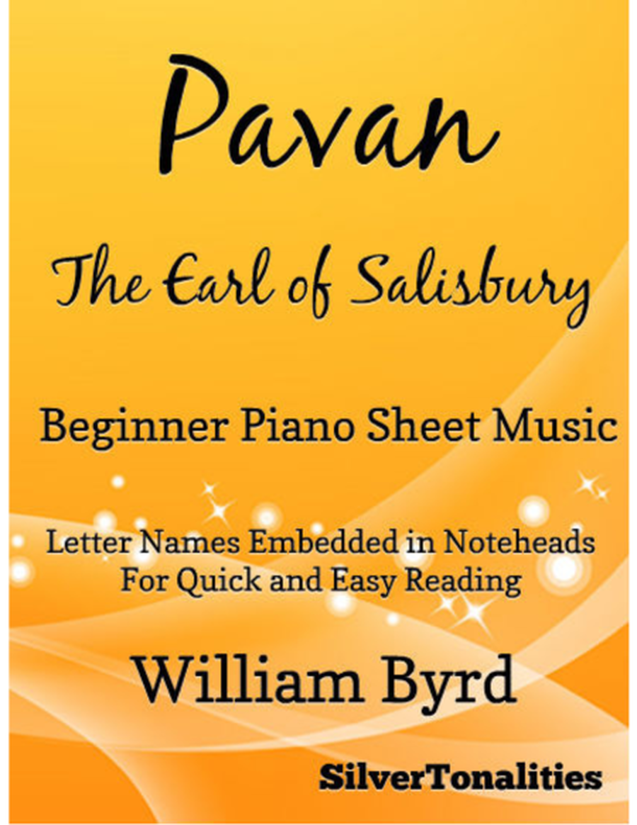 Pavan the Earle of Salisbury Beginner Piano Sheet Music