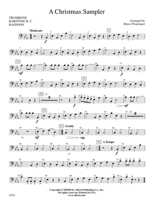 A Christmas Sampler: 1st Trombone