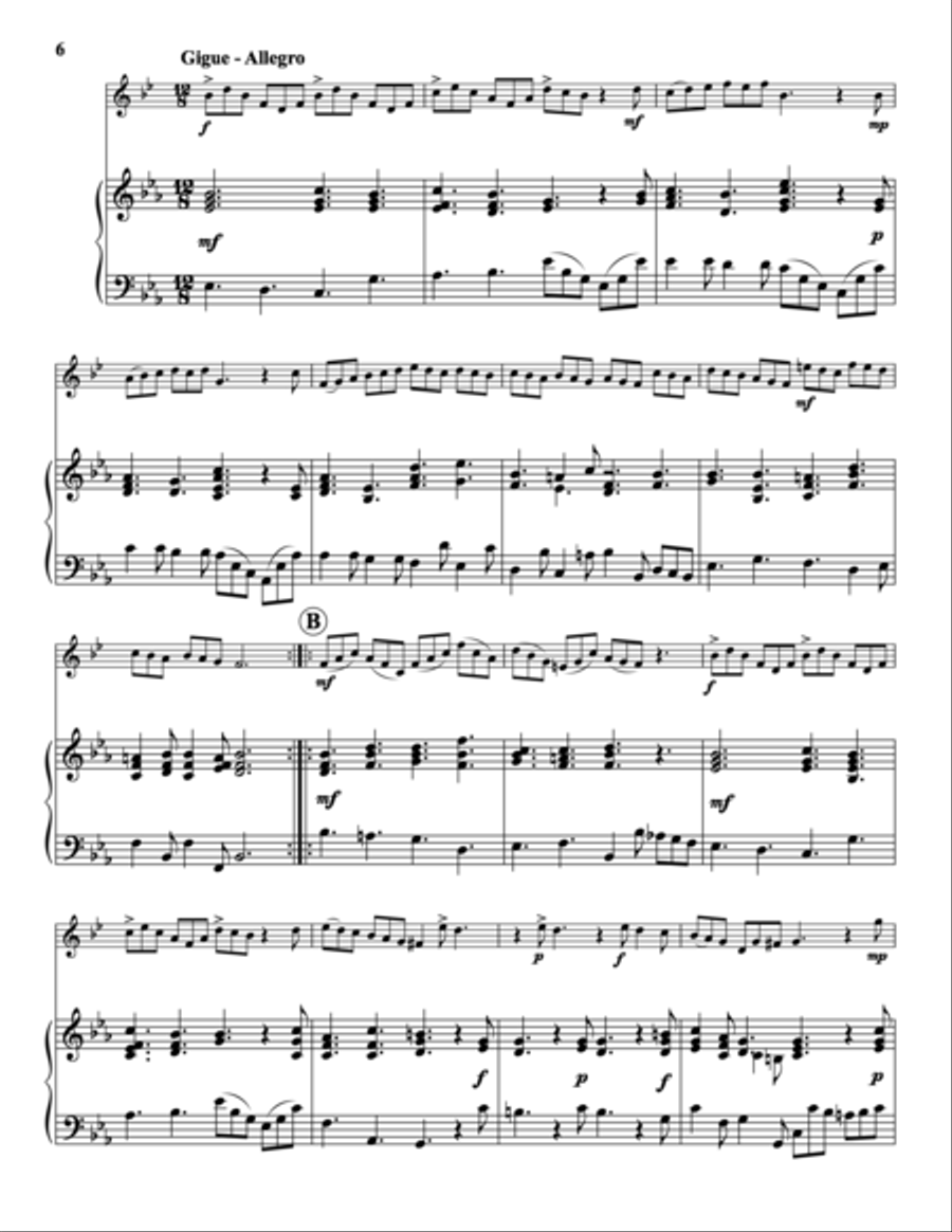 Sonata V Piano Accompaniment scores gallery preview page 5