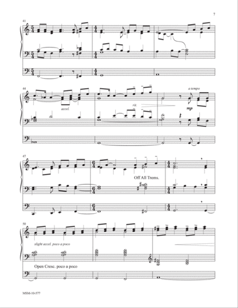 How Great Thou Art Three Hymns for Organ Organ Solo scores gallery preview page 5